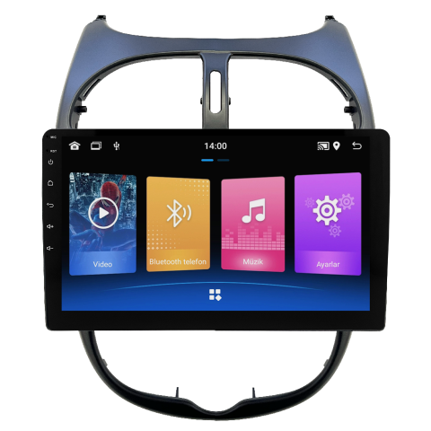 Peugeot 206 Android Multimedya Sistemi (2006-2011) CRV-4427X