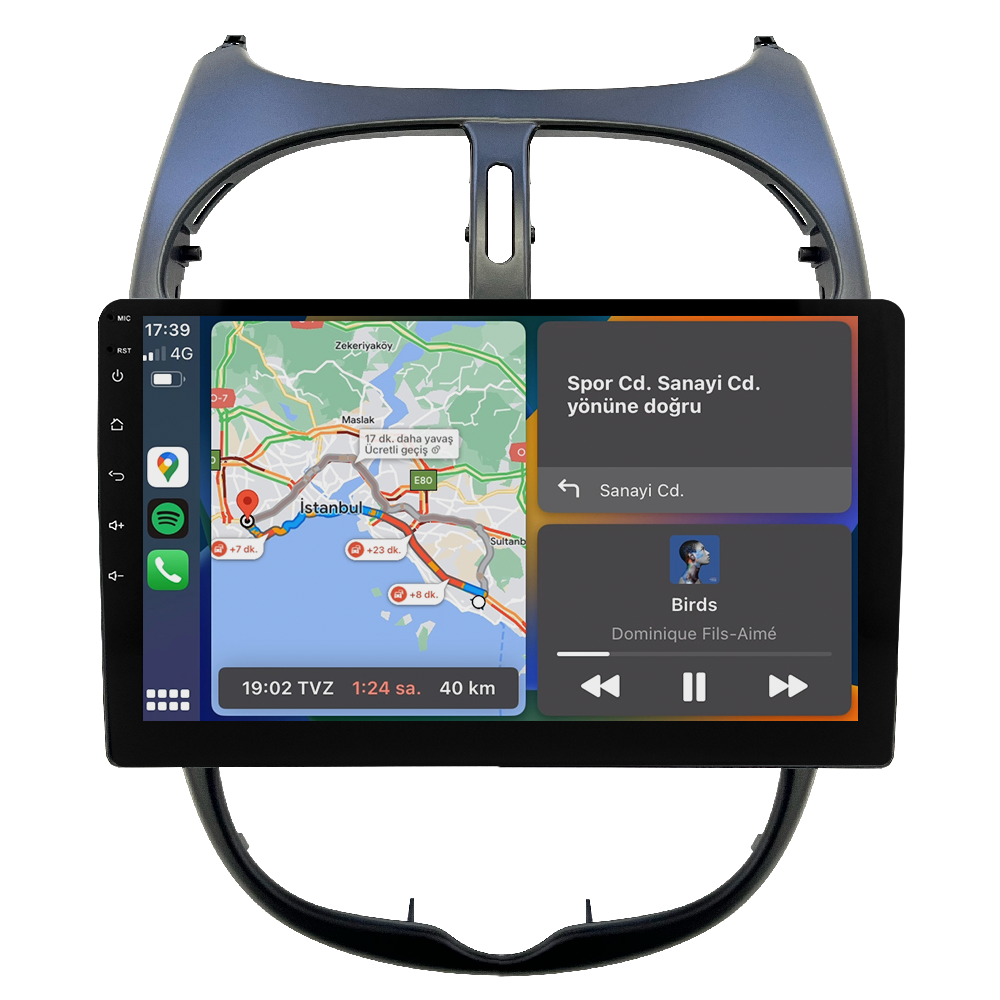 Peugeot 206 Android Multimedya Sistemi (2006-2011) CRV-4427XD