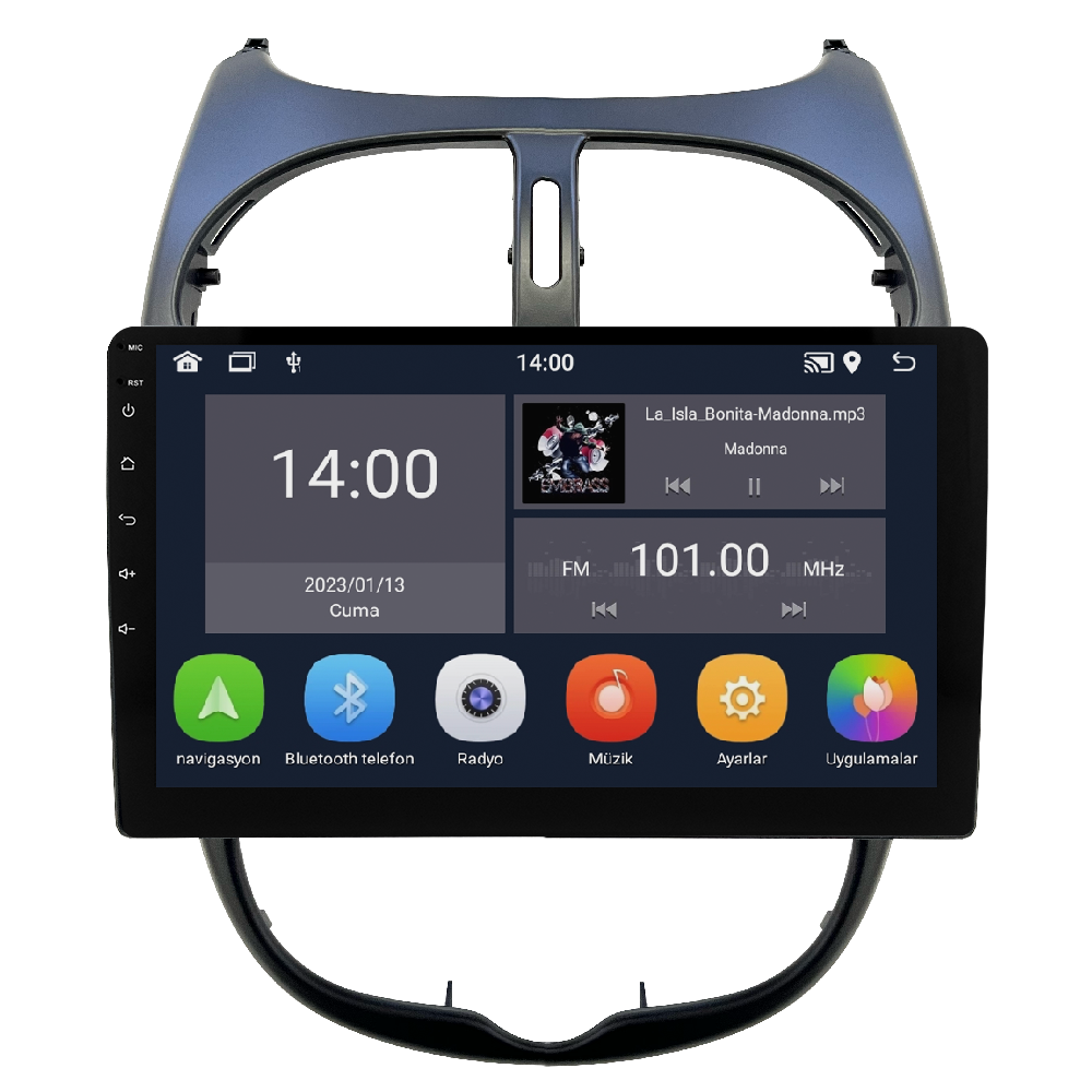 Peugeot 206 Android Multimedya Sistemi (2006-2011) CRV-4427XD