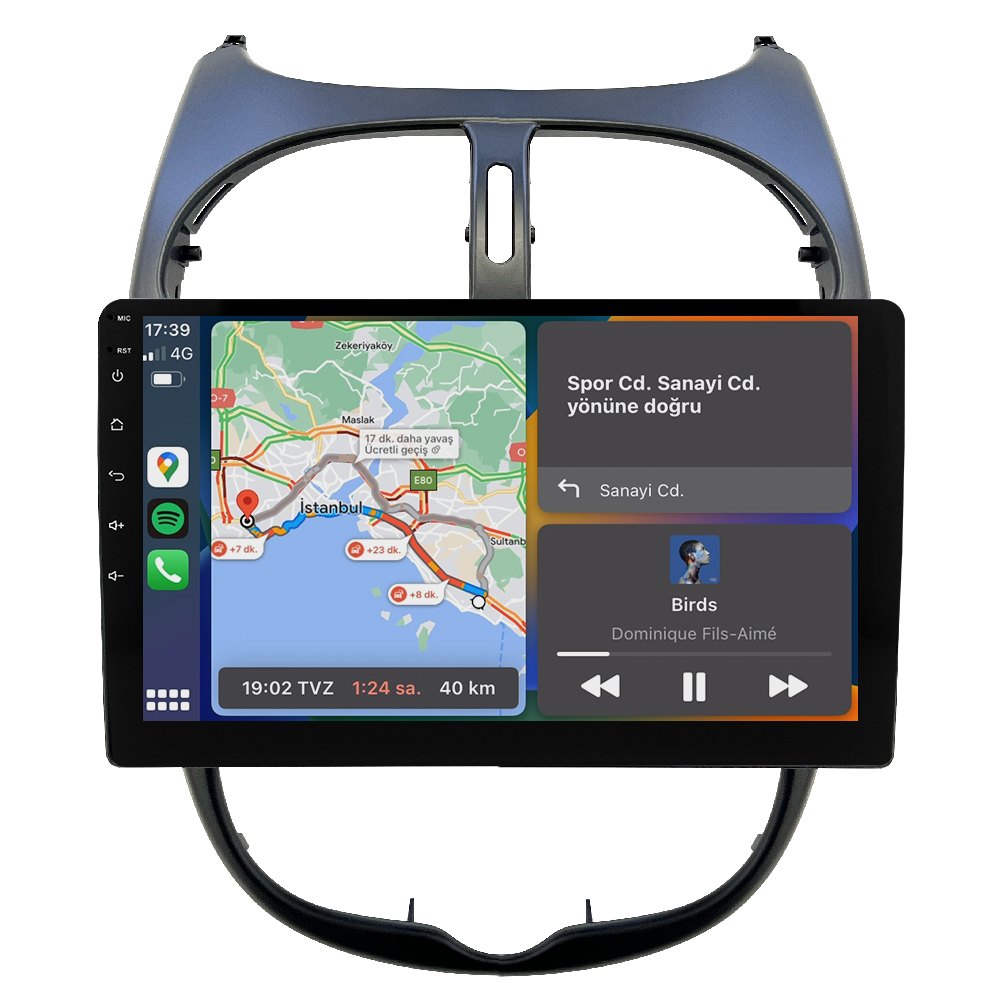 Peugeot 206 Android Multimedya Sistemi (2006-2011) CRV-4427XDA