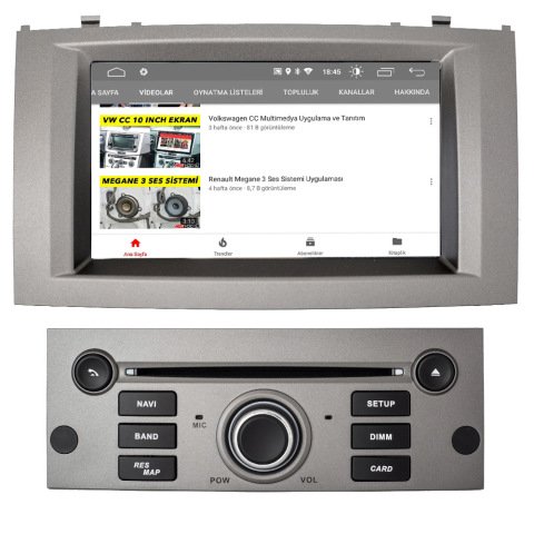 Peugeot 407 Android Multimedya Sistemi (2004-2011)