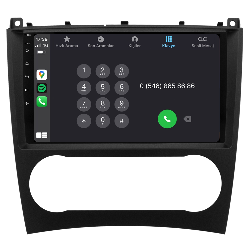 Mercedes C Serisi W203 Android Multimedya Sistemi (2005-2007)