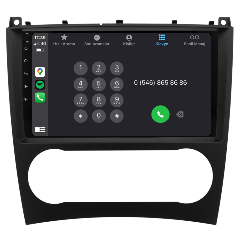 Mercedes C Serisi W203 Android Multimedya Sistemi (2005-2007)