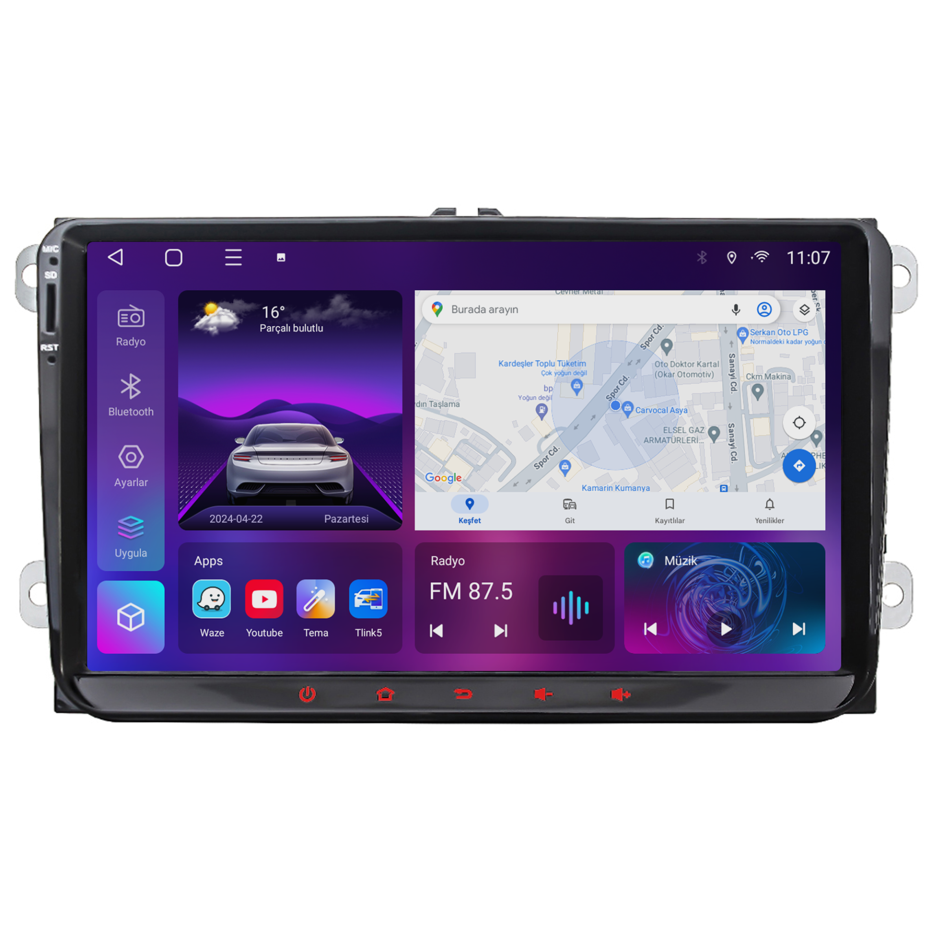 Seat Toledo Android Multimedya Sistemi (2006-2014) CRV-4580RD