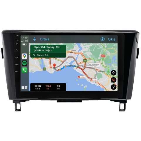 Nissan Qashqai Android Multimedya Sistemi (2014-2020)