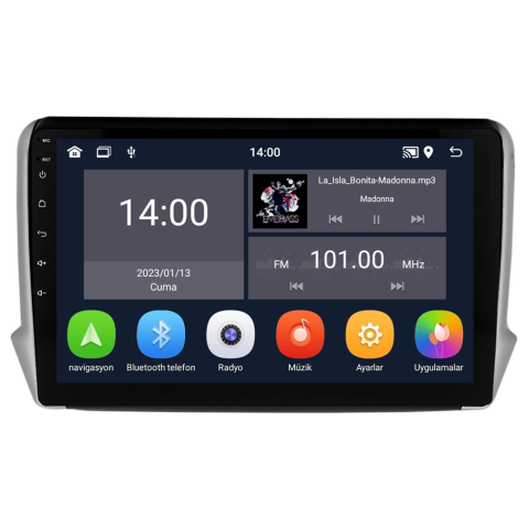 Peugeot 208 Android Multimedya Sistemi (2013-2021)