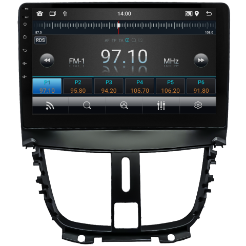 Peugeot 207 Android Multimedya Sistemi (2006-2012)