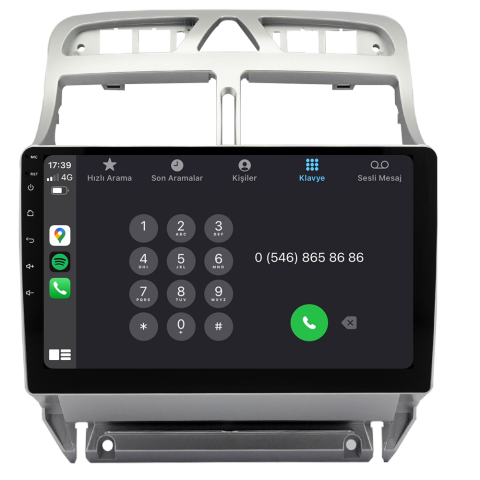 Peugeot 307 Android Multimedya Sistemi (2001-2008)