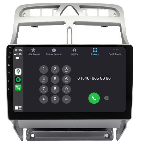 Peugeot 307 Android Multimedya Sistemi (2001-2008)