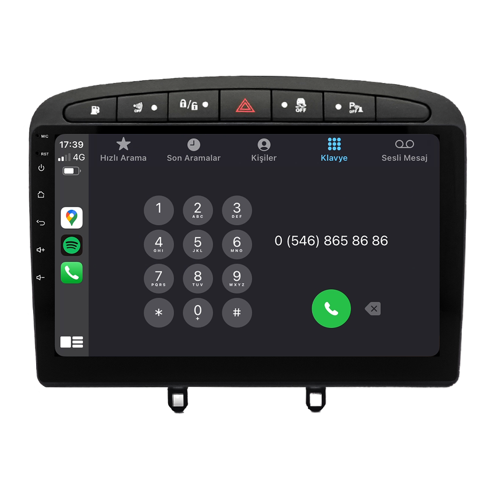 Peugeot 308 Android Multimedya Sistemi (2008-2013)