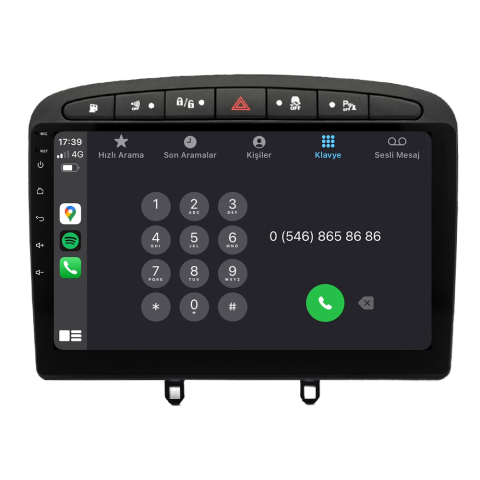 Peugeot 308 Android Multimedya Sistemi (2008-2013)