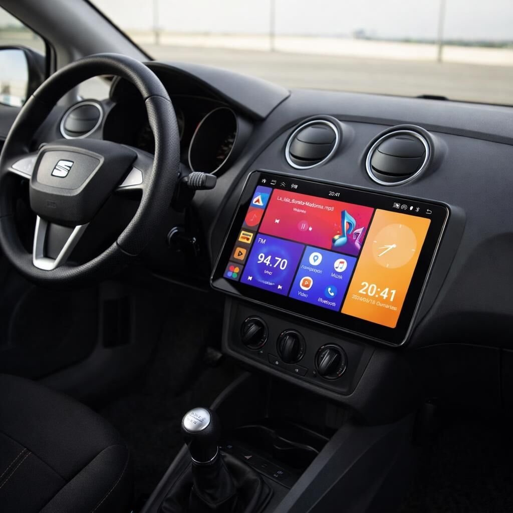 Seat Ibiza 2009-2012 Android 14 Multimedya Sistemi | CarPlay, Android Auto, Geri Görüş Kamera
