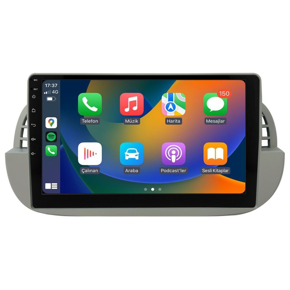 Fiat 500 Multimedya Sistemi Beyaz Çerçeve (2008-2014) CRV-4652XDAW