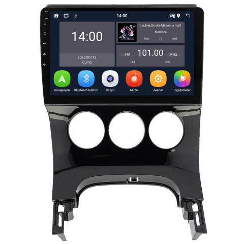 Peugeot 5008 Android Multimedya Sistemi (2009-2016) Manuel Klima