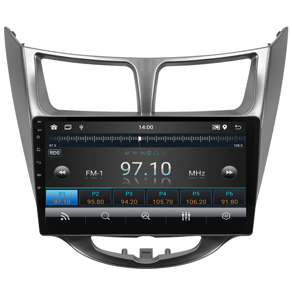 Hyundai Accent Blue Android Multimedya Sistemi (2011-2017) CRV-4260X Gri Çerçeve