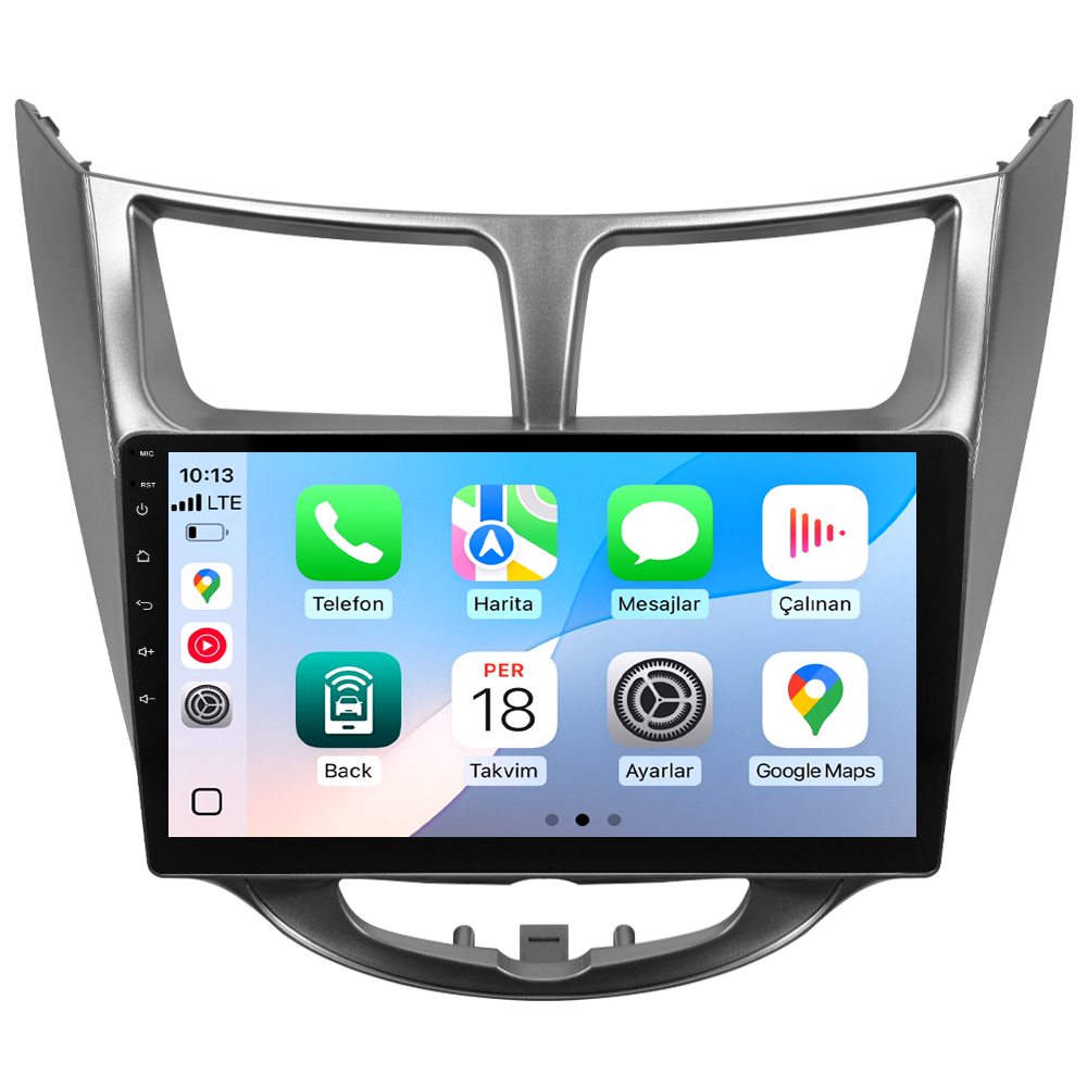 Hyundai Accent Blue Android Multimedya Sistemi (2011-2017) CRV-4260XD Gri Çerçeve