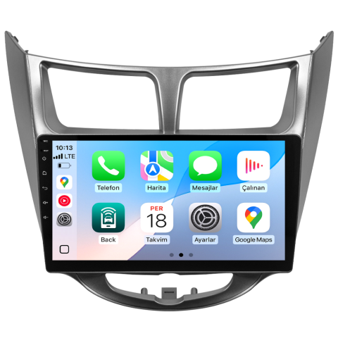 Hyundai Accent Blue Android Multimedya Sistemi (2011-2017) CRV-4260XD Gri Çerçeve