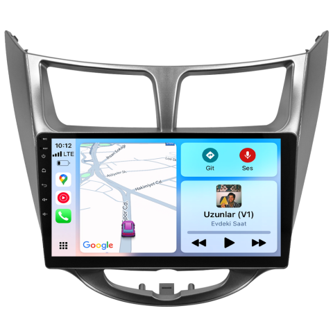 Hyundai Accent Blue Android Multimedya Sistemi (2011-2017) CRV-4260XD Gri Çerçeve