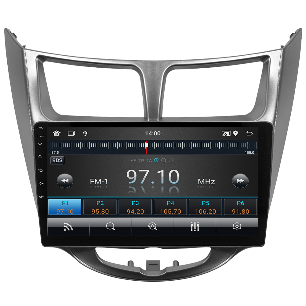 Hyundai Accent Blue Android Multimedya Sistemi (2011-2017) CRV-4260XD Gri Çerçeve