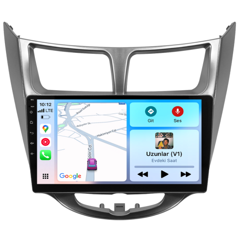 Hyundai Accent Blue Android Multimedya Sistemi (2011-2017) CRV-4260XDA Gri Çerçeve