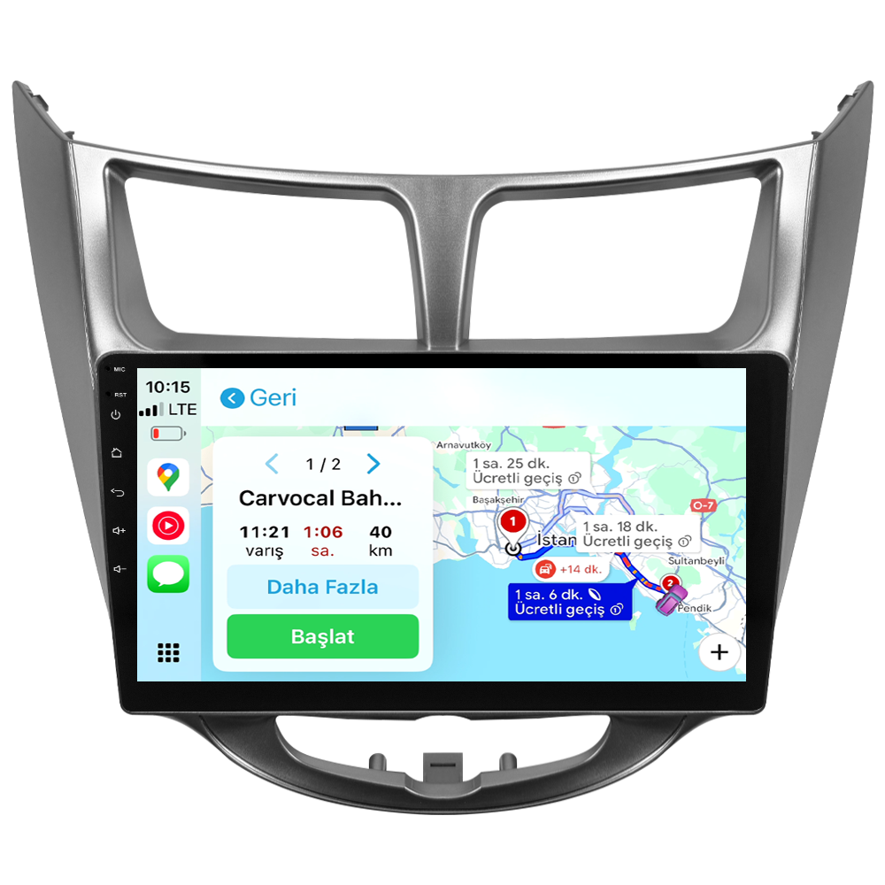 Hyundai Accent Blue Android Multimedya Sistemi (2011-2017) CRV-4260XAA Gri Çerçeve