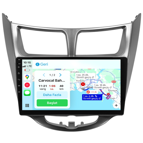Hyundai Accent Blue Android Multimedya Sistemi (2011-2017) CRV-4260XAA Gri Çerçeve