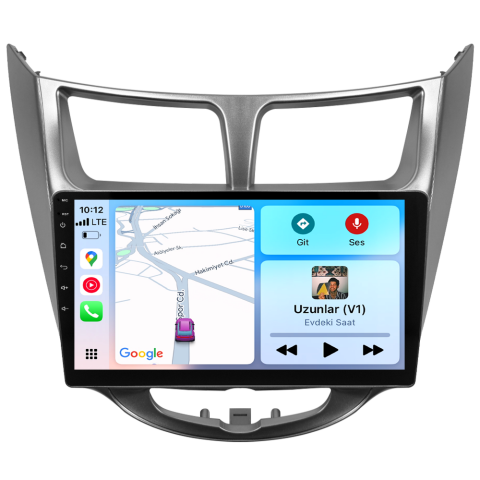 Hyundai Accent Blue Android Multimedya Sistemi (2011-2017) CRV-4260XAA Gri Çerçeve