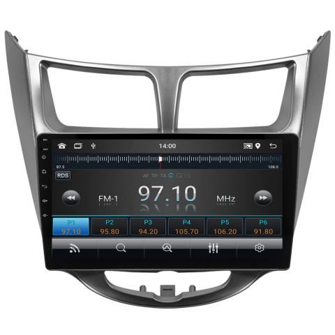 Hyundai Accent Blue Android Multimedya Sistemi (2011-2017) CRV-4260XAA Gri Çerçeve