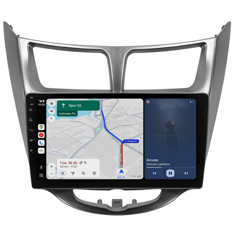 Hyundai Accent Blue Android Multimedya Sistemi (2011-2017) CRV4260XP Gri Çerçeve