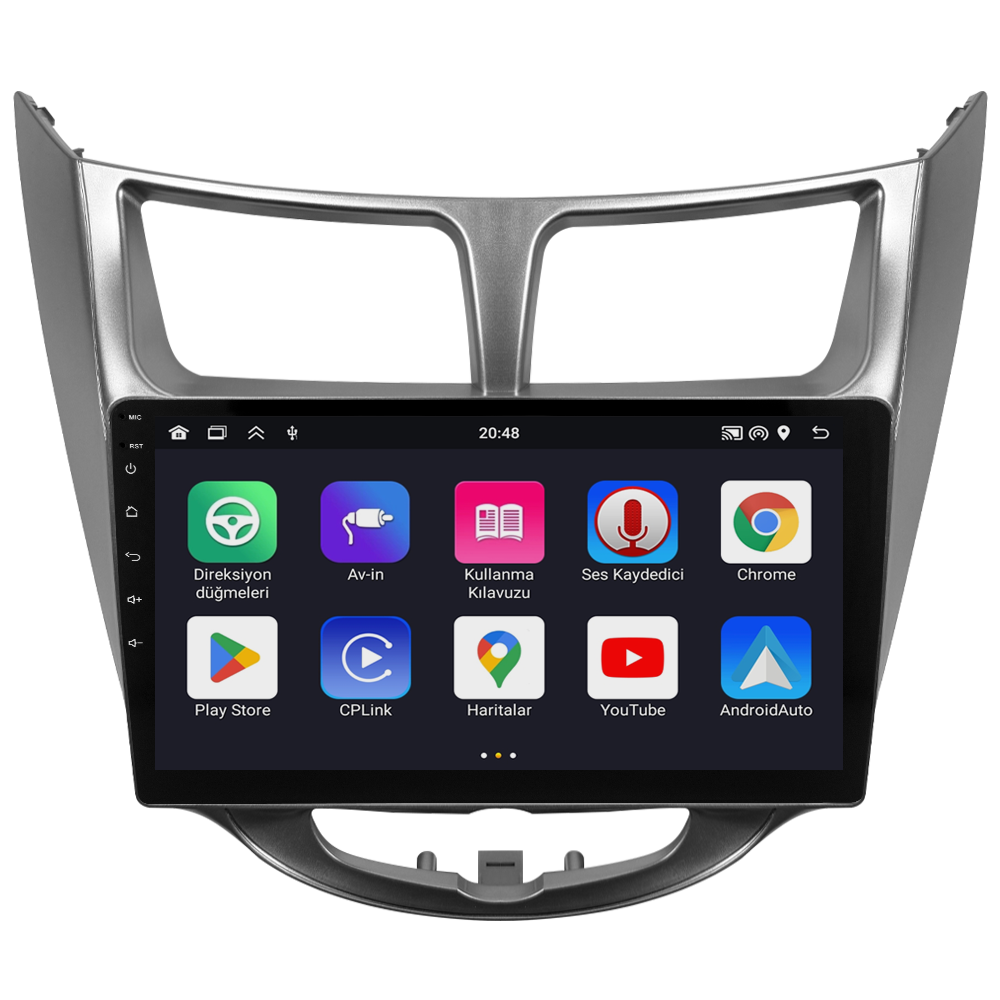 Hyundai Accent Blue Android Multimedya Sistemi (2011-2017) CRV4260XP Gri Çerçeve