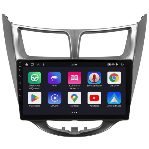 Hyundai Accent Blue Android Multimedya Sistemi (2011-2017) CRV4260XP Gri Çerçeve