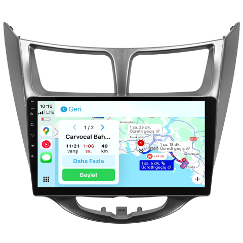 Hyundai Accent Blue Android Multimedya Sistemi (2011-2017) CRV-4260XR Gri Çerçeve