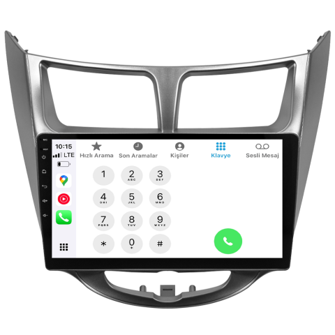 Hyundai Accent Blue Android Multimedya Sistemi (2011-2017) CRV-4260XR Gri Çerçeve