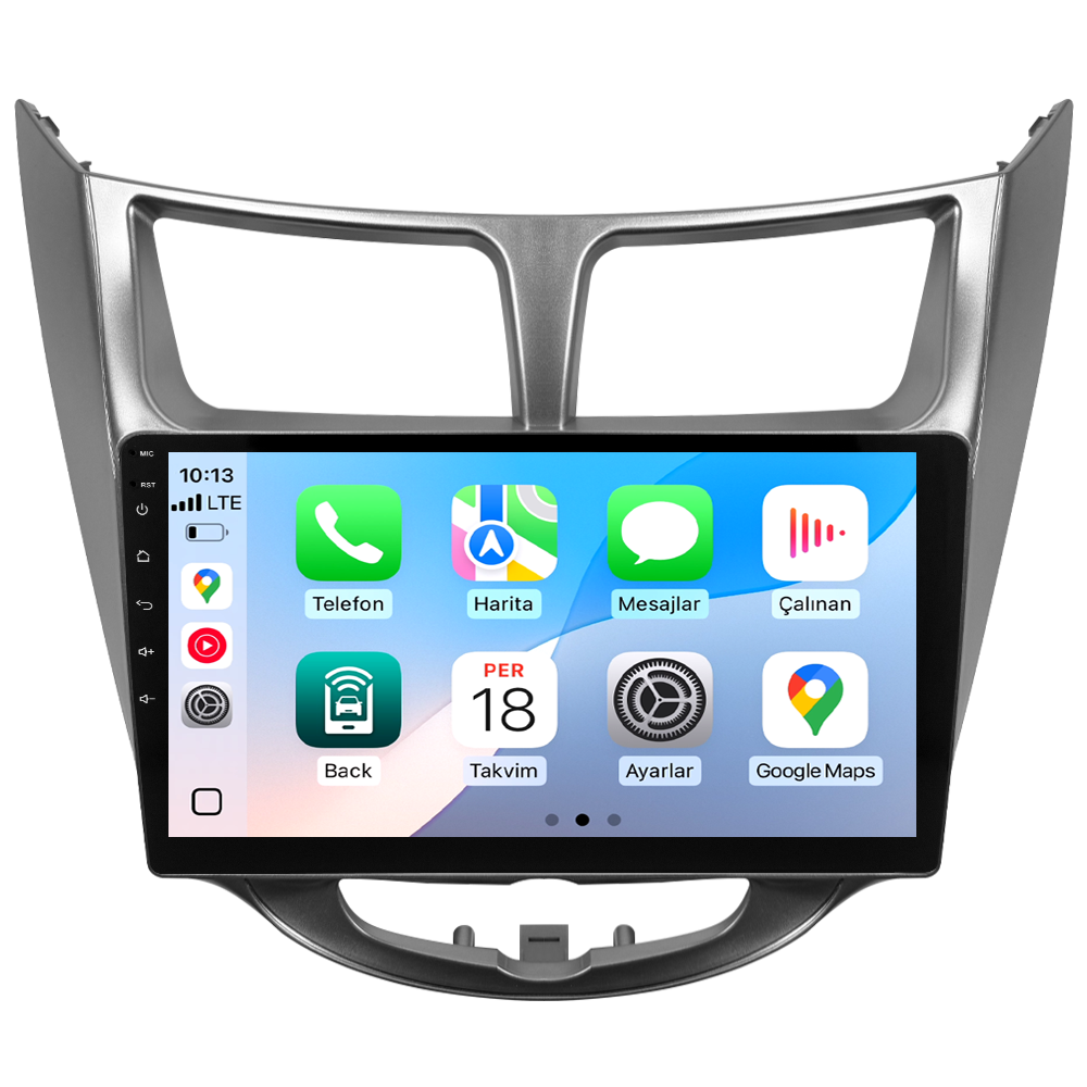 Hyundai Accent Blue Android Multimedya Sistemi (2011-2017) CRV-4260XR Gri Çerçeve