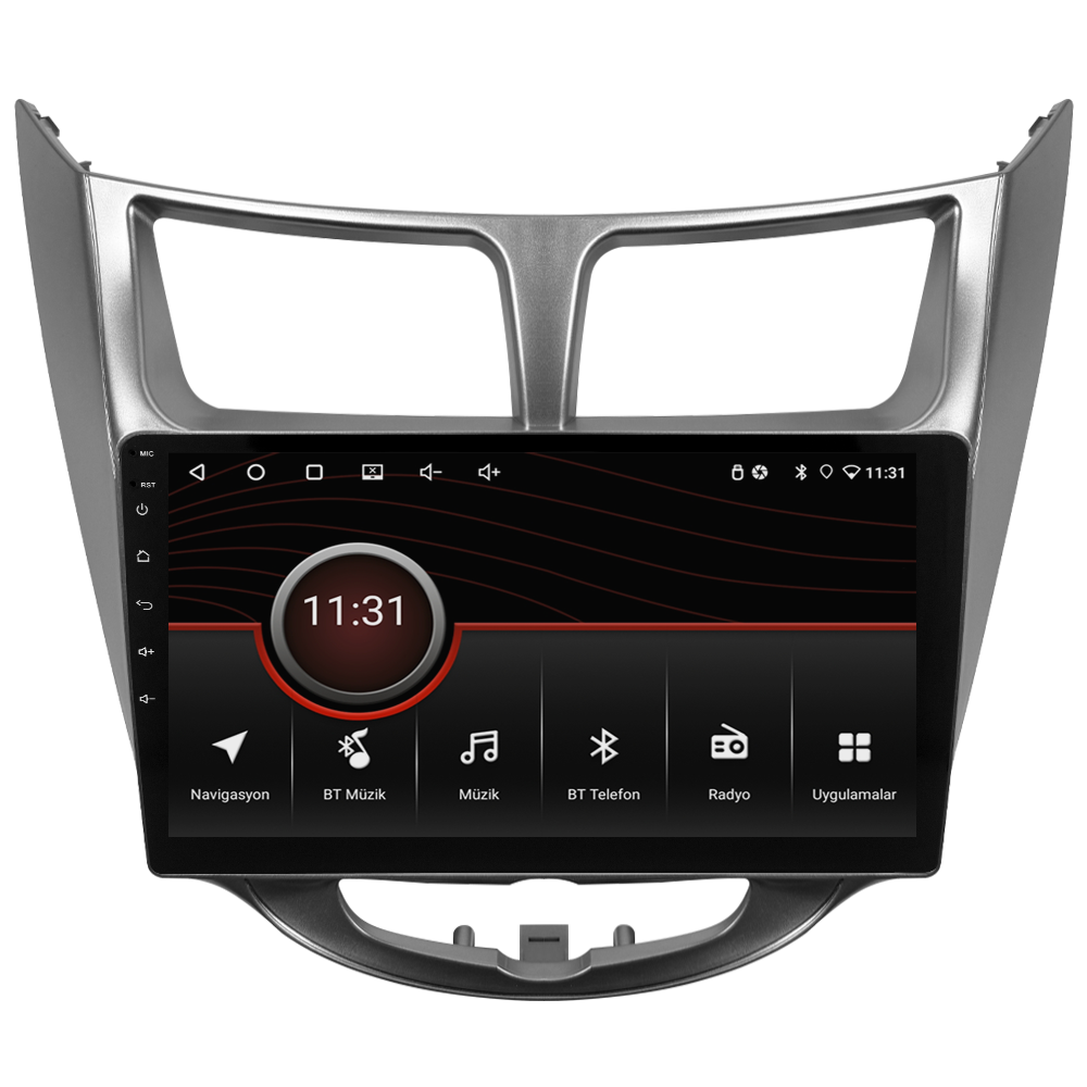 Hyundai Accent Blue Android Multimedya Sistemi (2011-2017) CRV-4260XR Gri Çerçeve