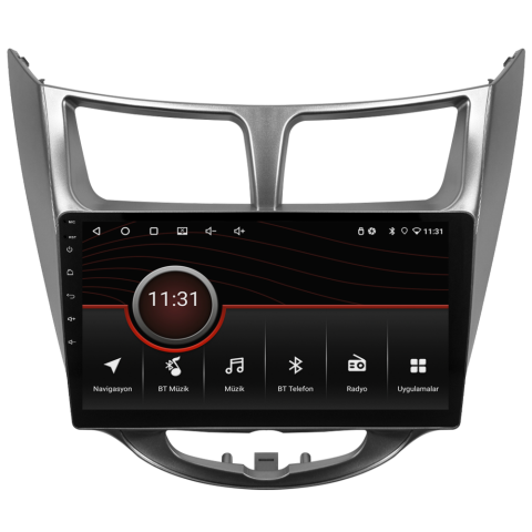 Hyundai Accent Blue Android Multimedya Sistemi (2011-2017) CRV-4260XR Gri Çerçeve