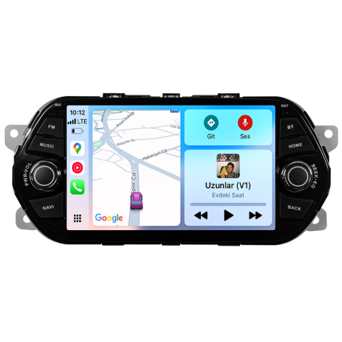 Fiat Egea Android Multimedya Sistemi (2014-2025) | 4GB RAM 64GB Hafıza | 7” Ekran | CarPlay & Android Auto | Geri Görüş Kamerası