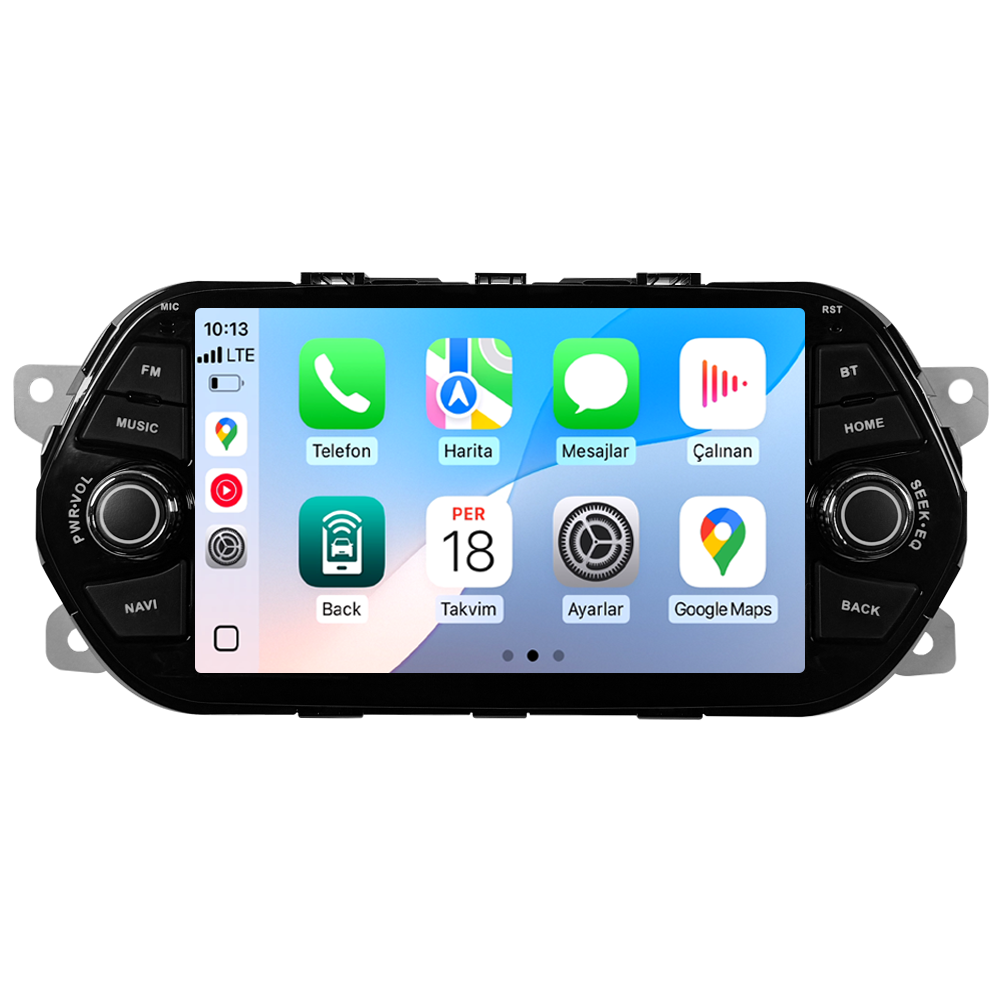 Fiat Egea Android Multimedya Sistemi (2014-2025) | 4GB RAM 64GB Hafıza | 7” Ekran | CarPlay & Android Auto | Geri Görüş Kamerası