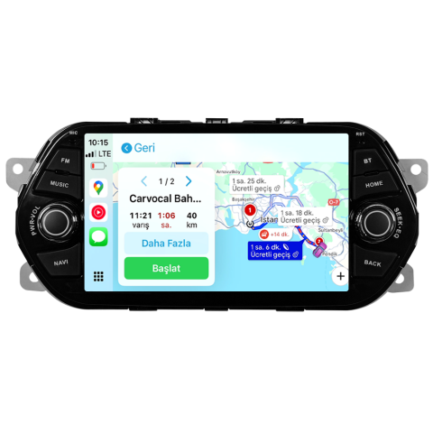 Fiat Egea Android Multimedya Sistemi (2014-2025) | 4GB RAM 64GB Hafıza | 7” Ekran | CarPlay & Android Auto | Geri Görüş Kamerası