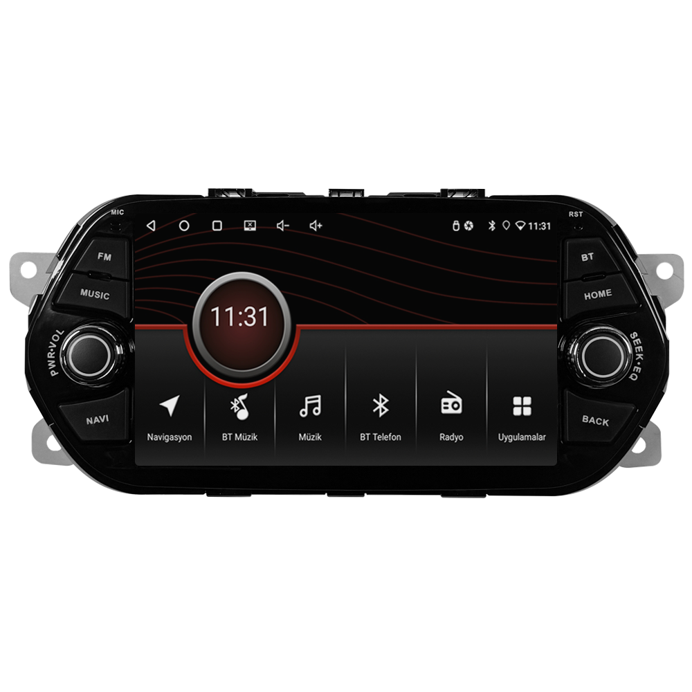 Fiat Egea Android Multimedya Sistemi (2014-2025) | 4GB RAM 64GB Hafıza | 7” Ekran | CarPlay & Android Auto | Geri Görüş Kamerası