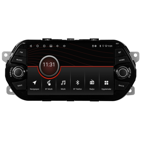 Fiat Egea Android Multimedya Sistemi (2014-2025) | 4GB RAM 64GB Hafıza | 7” Ekran | CarPlay & Android Auto | Geri Görüş Kamerası