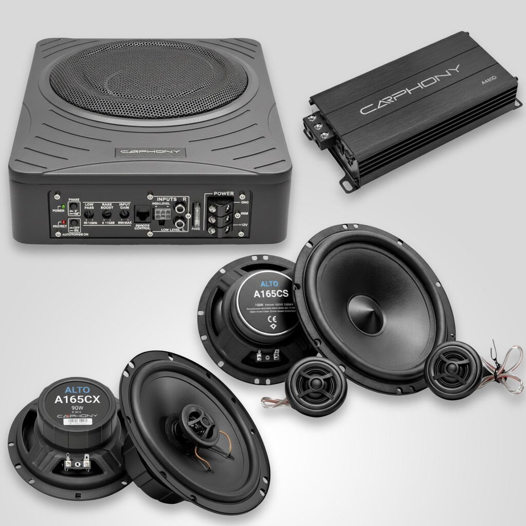 Carphony Araç Ses Sistemi Paketi – Montaj Dahil + Carvion V14 Hediye