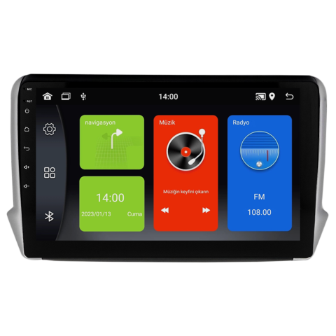 Peugeot 2008 Android Multimedya Sistemi (2013-2021) CRV-4420XDA