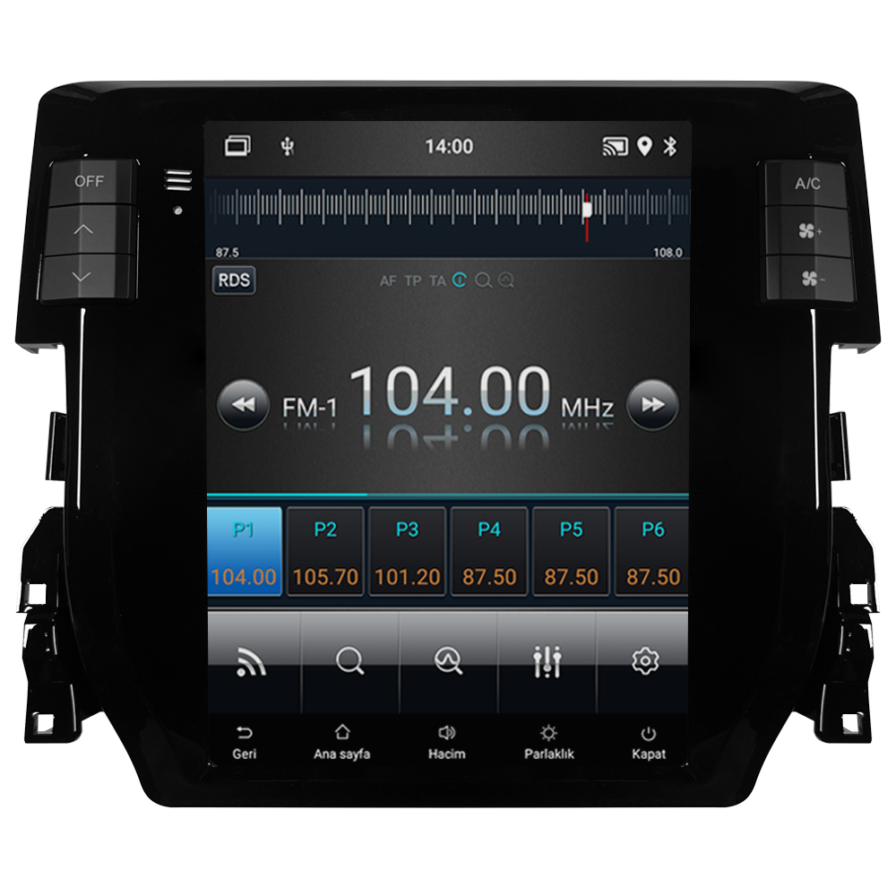 Honda Civic FC5 Android Multimedya Sistemi (2016-2021) CRV-4895XDT
