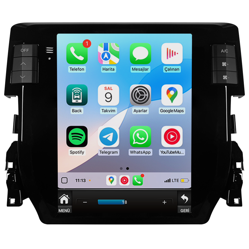 Honda Civic FC5 Android Multimedya Sistemi (2016-2021)CRV-4895XDT