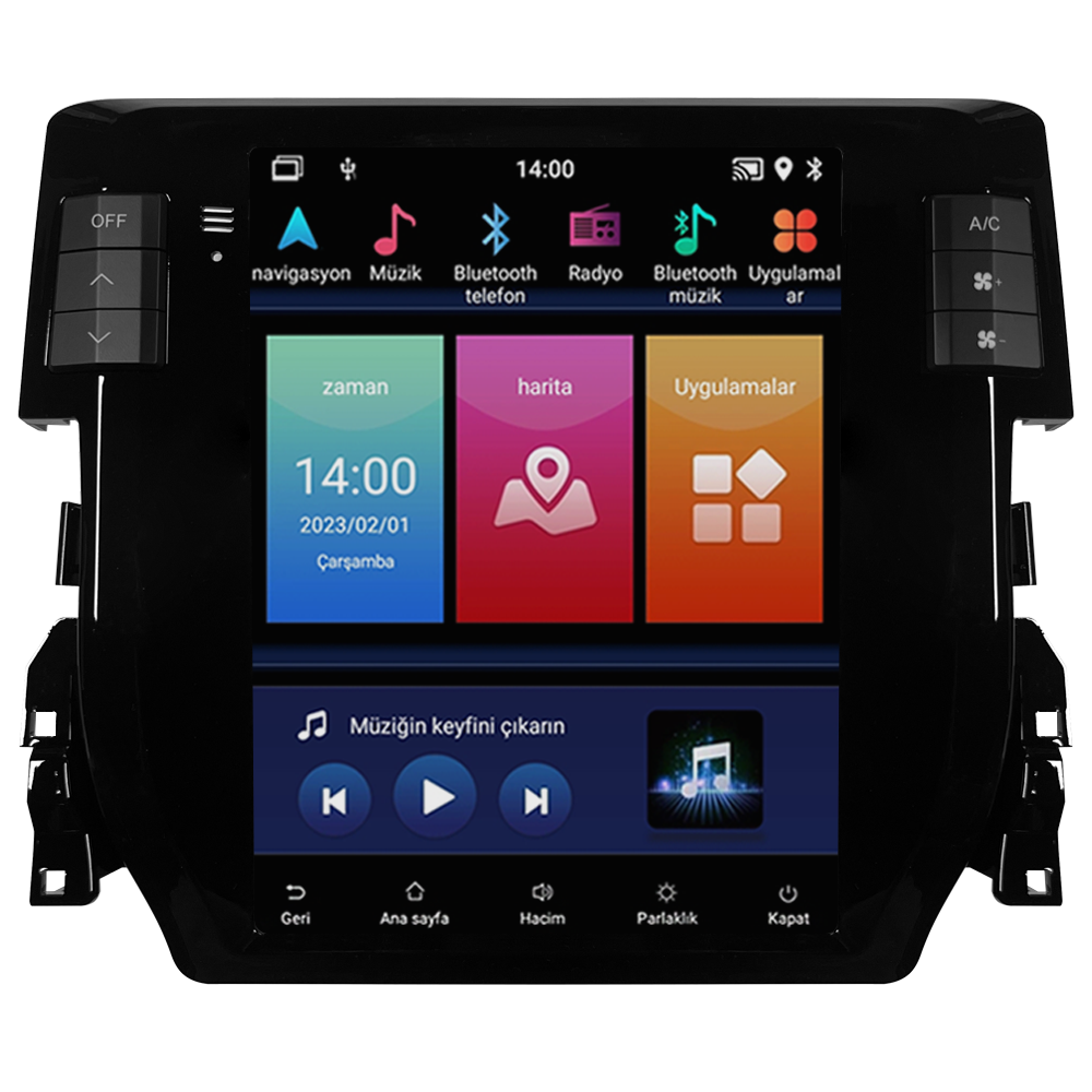 Honda Civic FC5 Android Multimedya Sistemi (2016-2021)CRV-4895XDT