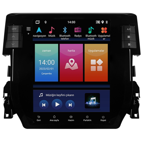 Honda Civic FC5 Android Multimedya Sistemi (2016-2021) CRV-4895XT