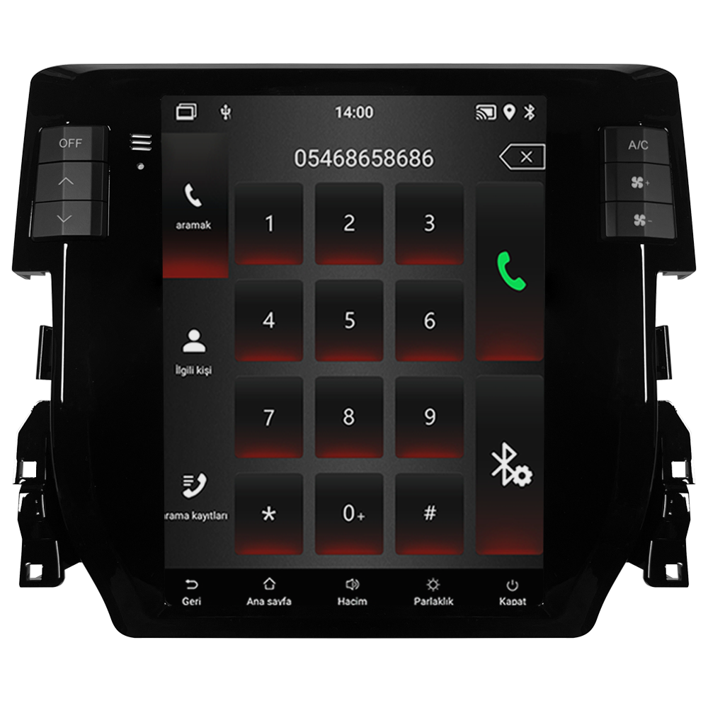 Honda Civic FC5 Android Multimedya Sistemi (2016-2021) CRV-4895XAAT