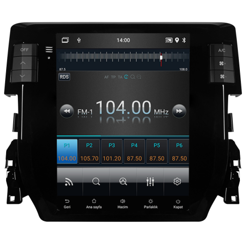 Honda Civic FC5 Android Multimedya Sistemi (2016-2021) CRV-4895XT