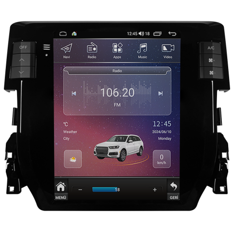 Honda Civic FC5 Android Multimedya Sistemi (2016-2021) CRV-4895XAAT